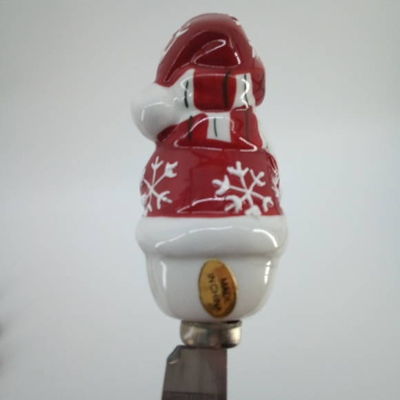 In Box Snowmen Snowman 4 Piece Spreader Set Mayfair & Jackson Snow Flurries - Picture 4 of 9